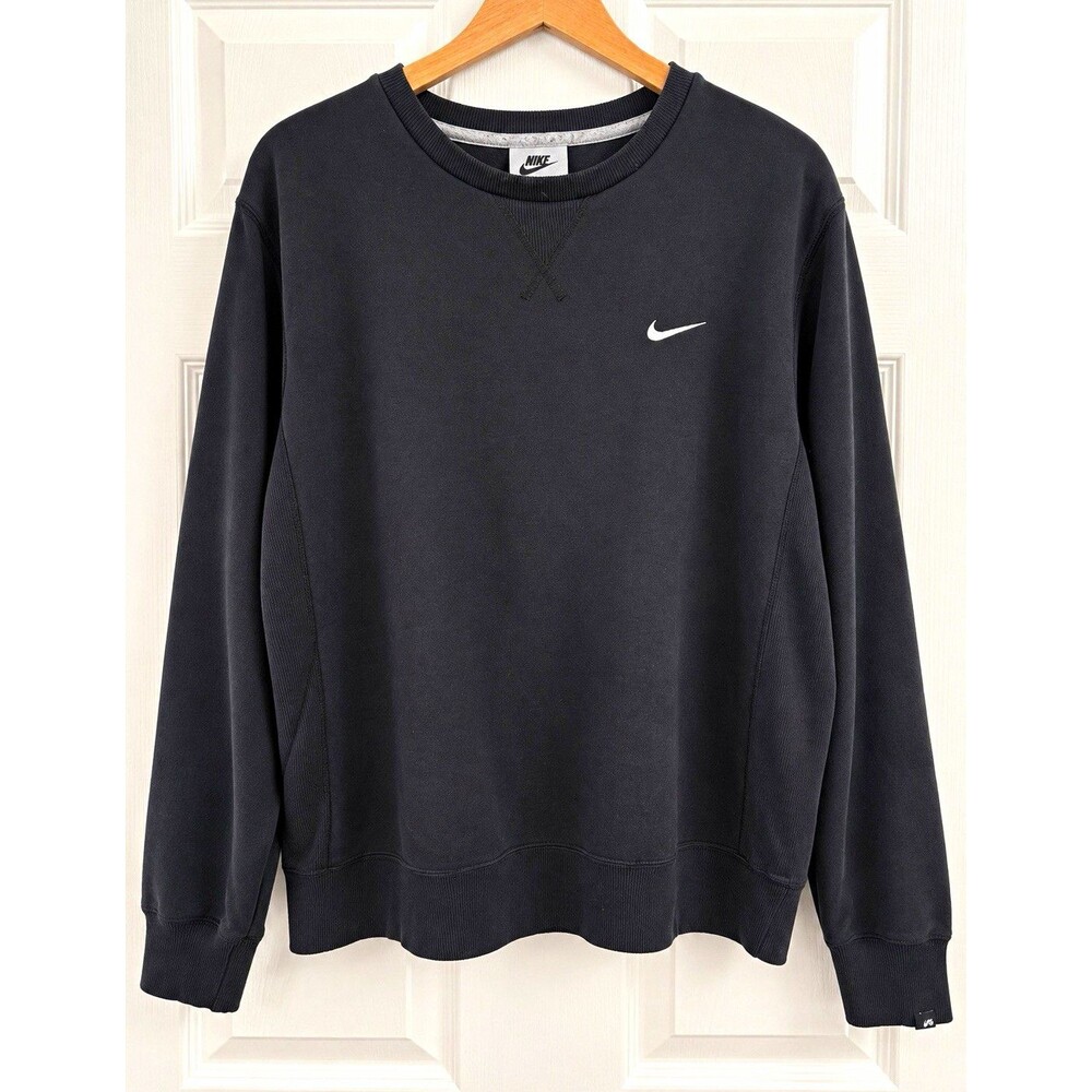 Nike Men’s 2XL Black Crew Neck Pullover Fleece Sweatshirt Athletic Dept 410185